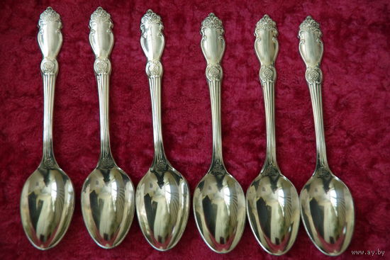 Ложки мельхиоровые  чайные  14 см   А 1