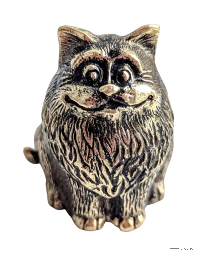 Статуэтка Кот с улыбкой Латунь