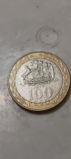 Чили 100 песо 2014