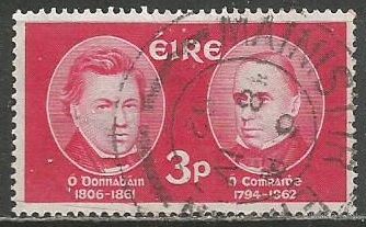 Ирландия. 100 лет со дня смерти Д.О'Донована и Ю.О'Карри. Историки. 1962г. Mi#153.