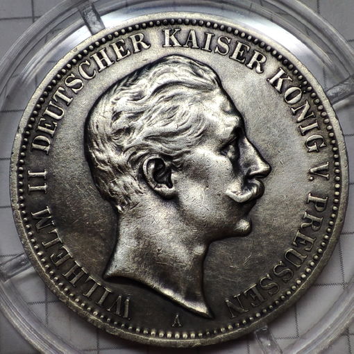 Пруссия 3 марки 1912 г.Вильгельм 2.