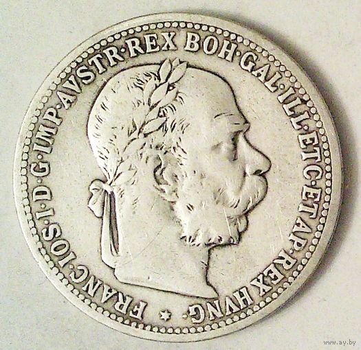 РАСПРОДАЖА!!! - АВСТРИЯ 1 корона 1899 год "ФРАНЦ ИОСИФ I" (серебро)