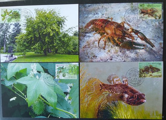 Беларусь 2023 КМ Инвазивные виды фауны и флоры, тираж 25 экз.