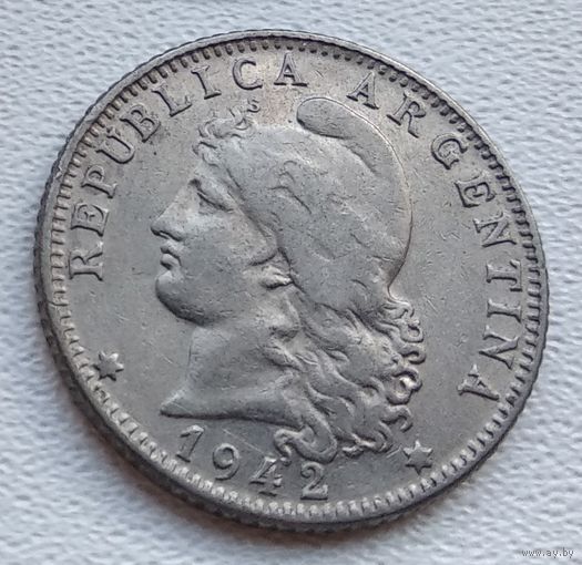 Аргентина 20 сентаво, 1942  8-11-4