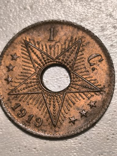 1919 Congo Belgian 1 c AU