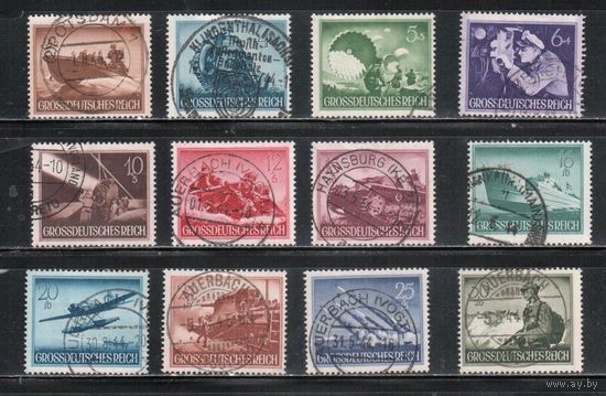 Германия-1944,(Мих.873-885) гаш.   , Война, 12 марок