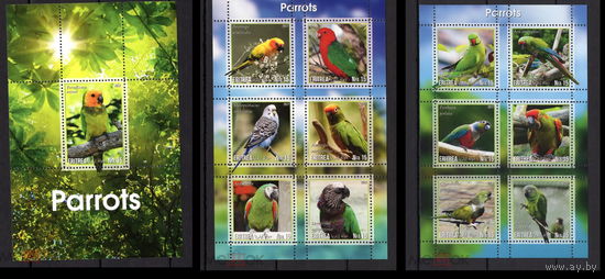 СЕРИЯ Блоков птицы   фауна  MNH