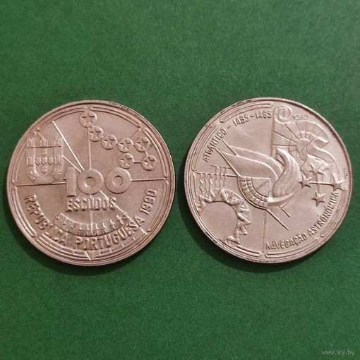 Португалия 100 эскудо 1990 Золотой век открытий - Астронавигация