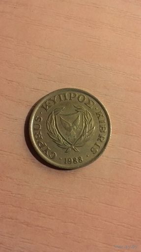 Кипр, 10 центов 1988.