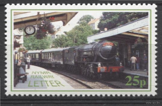 Великобритания (NYMR) 1992 год. Железная дорога в Норт-Йоркшире. Поезд. Паровоз. Локомотив. **