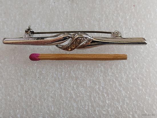 Брошь винтажная планка