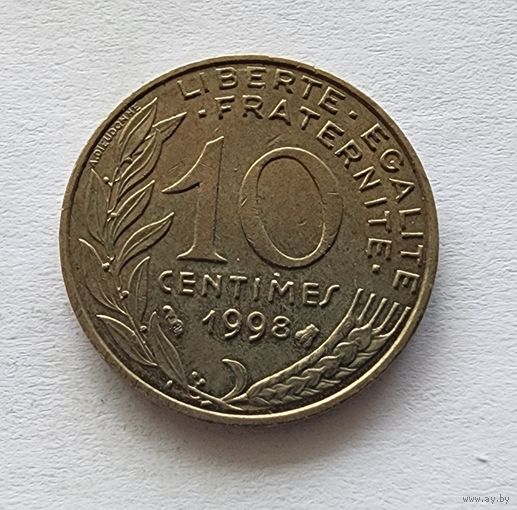 Франция 10 сантимов, 1998