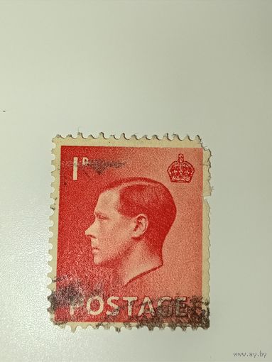 Великобритания 1936 Профиль короля Эдуарда VIII, повернутый налево, что нарушало традицию направления взгляда предыдущего монарха.