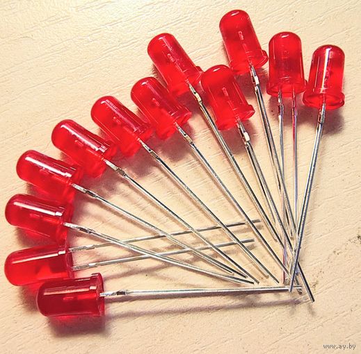 5мм ((Цена за 1000 шт)) КРАСНЫЕ светодиоды 5 мм. 5013LRD