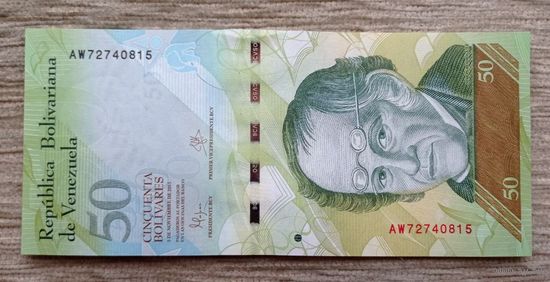 Werty71 Венесуэла 50 боливаров 2015 UNC банкнота
