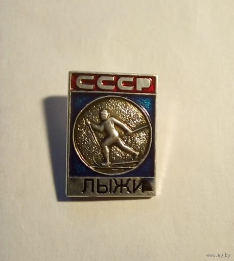 Значок.СССР Лыжи.