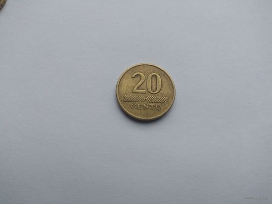 20 центов  1997 года. Литва