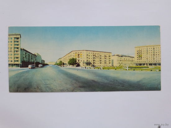 Открытка Минск 1969  9х21 см