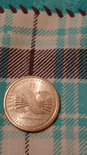 США 1 доллар 2010 пояс Гайавата
