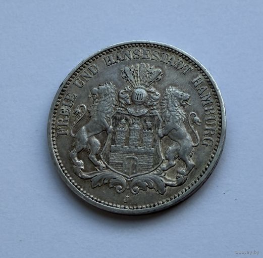 3 марки 1909 Гамбург