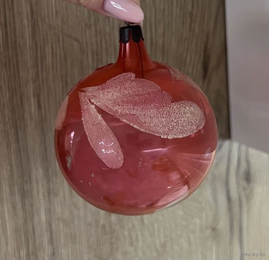 Елочная игрушка шар СССР К.15