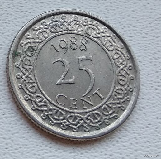Суринам 25 центов, 1988 6-11-36
