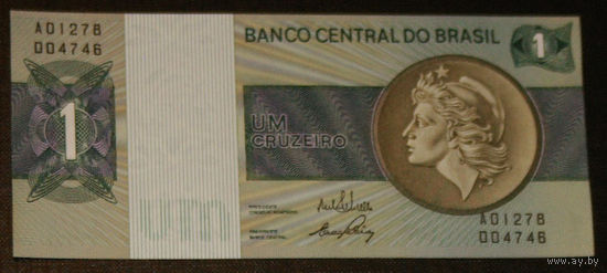 Бразилия 1 крузейро 1970 ND коричневый медальон  UNC