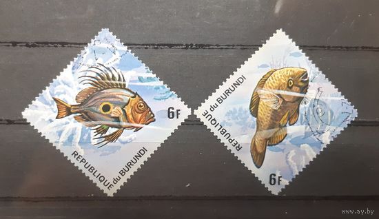 Бурунди. 1974 год. Фауна. Рыбы