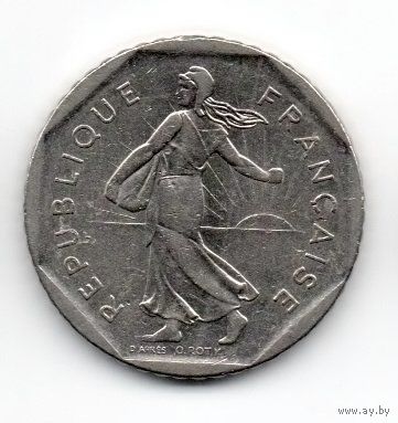 ФРАНЦУЗСКАЯ РЕСПУБЛИКА. 2 ФРАНКА 1981. ДЕЛЬФИН