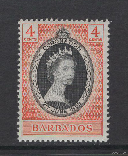 1953 Барбадос** Коронация Королева Елизавета II