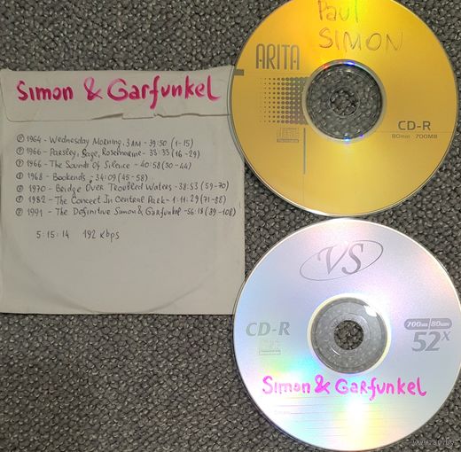 CD MP3 Paul SIMON, SIMON & GARFUNKEL - 2 CD