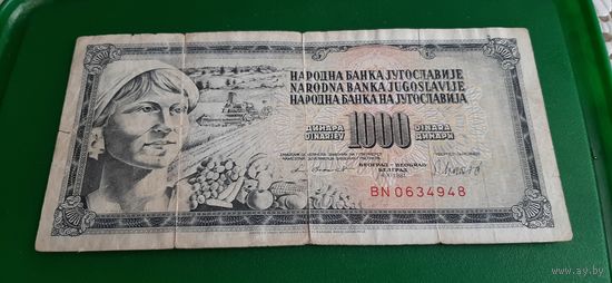 Югославия 1000 динаров 1981
