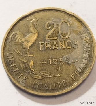 Франция 20 франков 1952