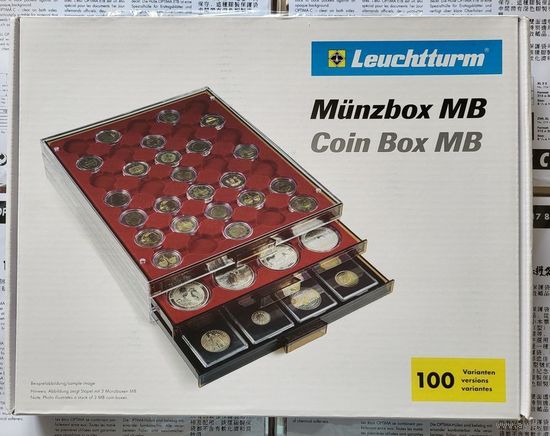 Leuchtturm планшет MB20 на 20 монет в холдерах или капсулах Quadrum 50 x 50 мм! Германия, Лейхтурм! ВОЗМОЖЕН ОБМЕН!