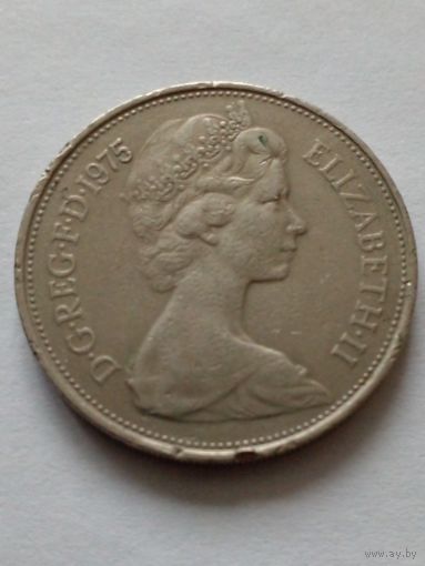 Великобритания.10 пенсов 1975 г.