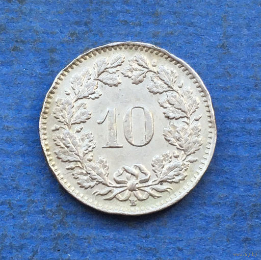 Швейцария 10 раппенов 1944