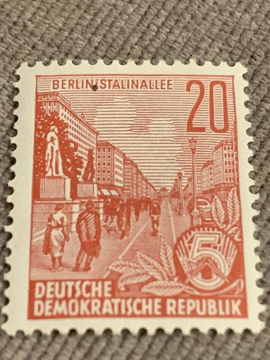 ГДР 1953. Берлин. Аллея Сталина