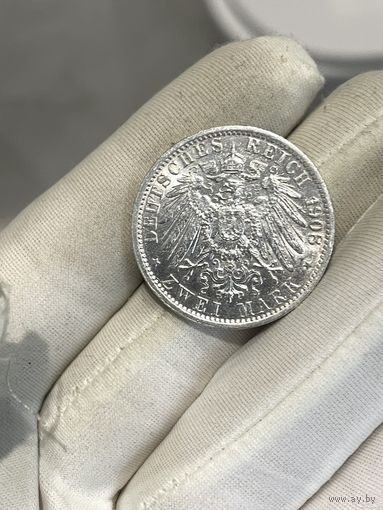 2 марки 1908 шб! очень хорошая ! с рубля !!