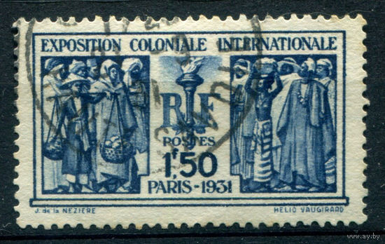 Франция - 1931г. - международная колониальная выставка - 1 марка - полная серия, гашёная [Mi 262]. #2-Fr-27-A-1