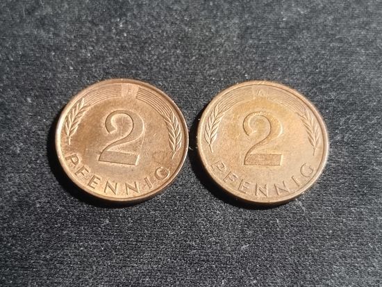 Германия 2 пфеннига 1996 A F