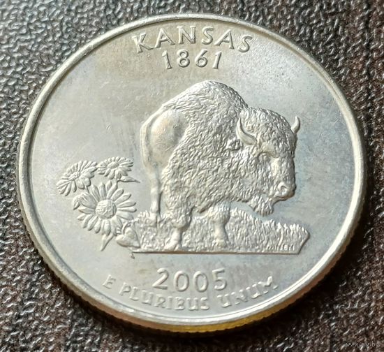 США , 2005     D    Квотер штата Канзас    ( 1-7-8 )