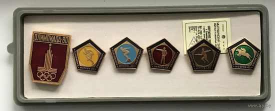 НАБОР СОВРЕМЕННОЕ ПЯТИБОРЬЕ К ОЛИМПИАДЕ -80 В РОДНОЙ КОРОБОЧКЕ