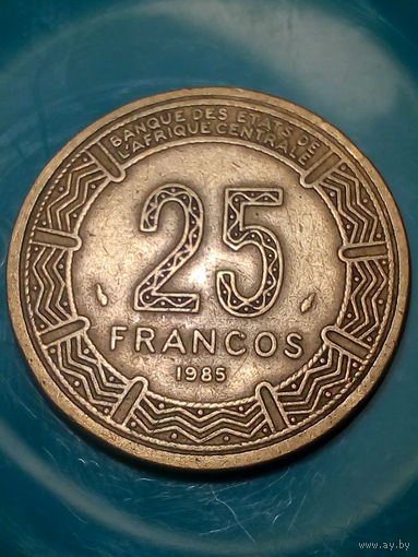 25 франков Камерун 1985 год.