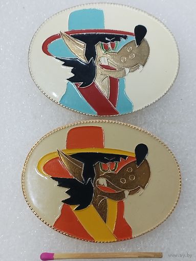 Значок. Волк в кимоно, САЗ. цена за 1 шт.