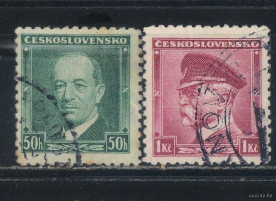 Чехословакия Респ 1936 Бенеш Масарик Стандарт #348,350