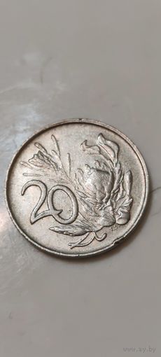 ЮАР 20 центов 1989