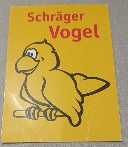 Посткроссинг. Открытка из Германии: белая ворона  (10х15). Прошла почту. Художественные марки, чёткий штемпель.