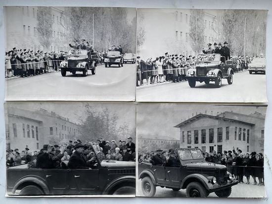 Фотография. Брежнев. Генсек. Космонавты. Космонавтика. Космос. Гагарин.