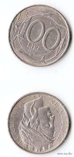 100 лир Италия 1998 года