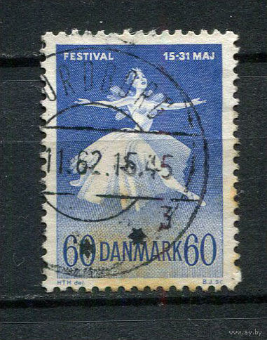 Дания - 1962 - Датский фестиваль балета и музыки - [Mi. 403] - полная серия - 1 марка. Гашеная.  (LOT EA9)-T10P29